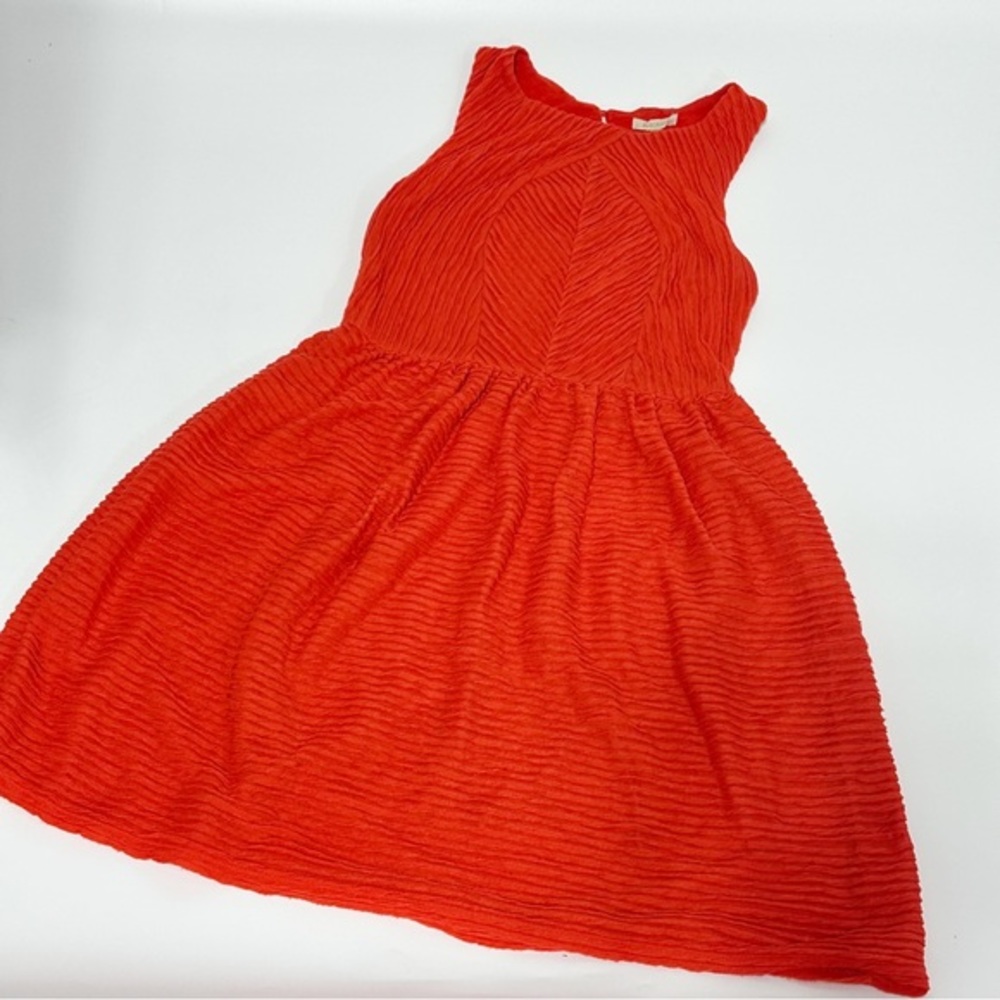 Anthropologie Bordeaux Red Sleeveless Dress